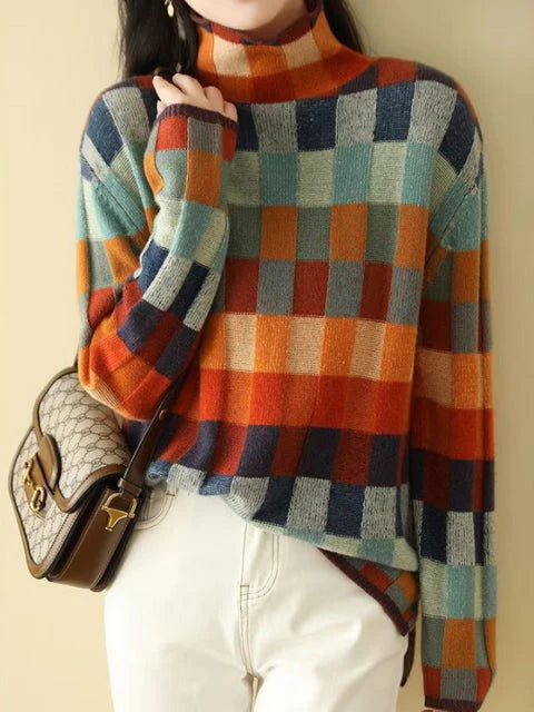 Pull en cachemire à col roulé pour femmes