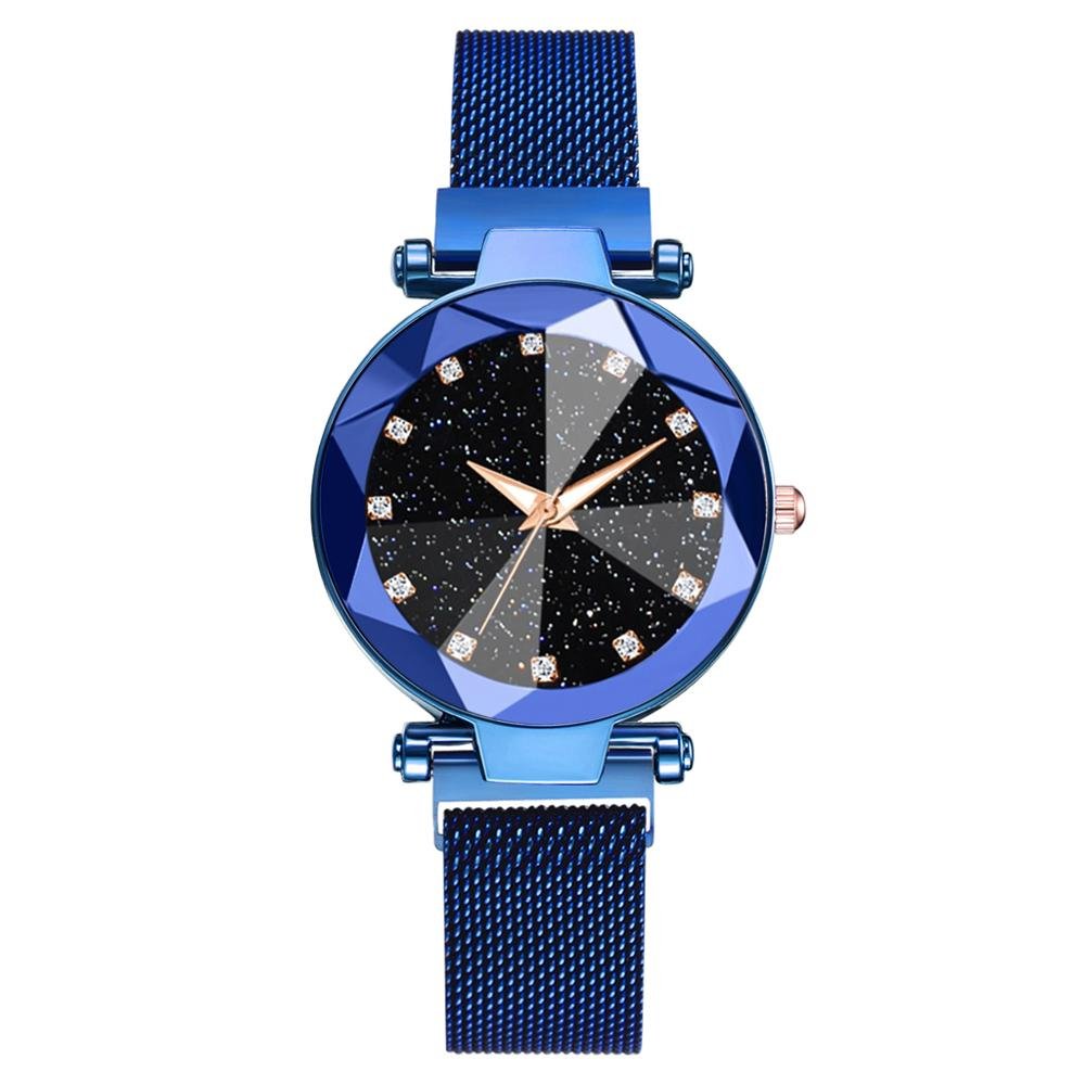 Montre Crystal Stars avec bracelet à fermeture magnétique