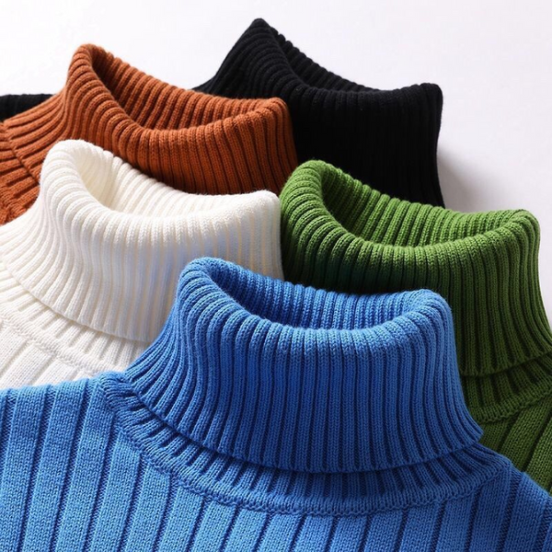 Erik| Pull Col roulé de luxe en laine