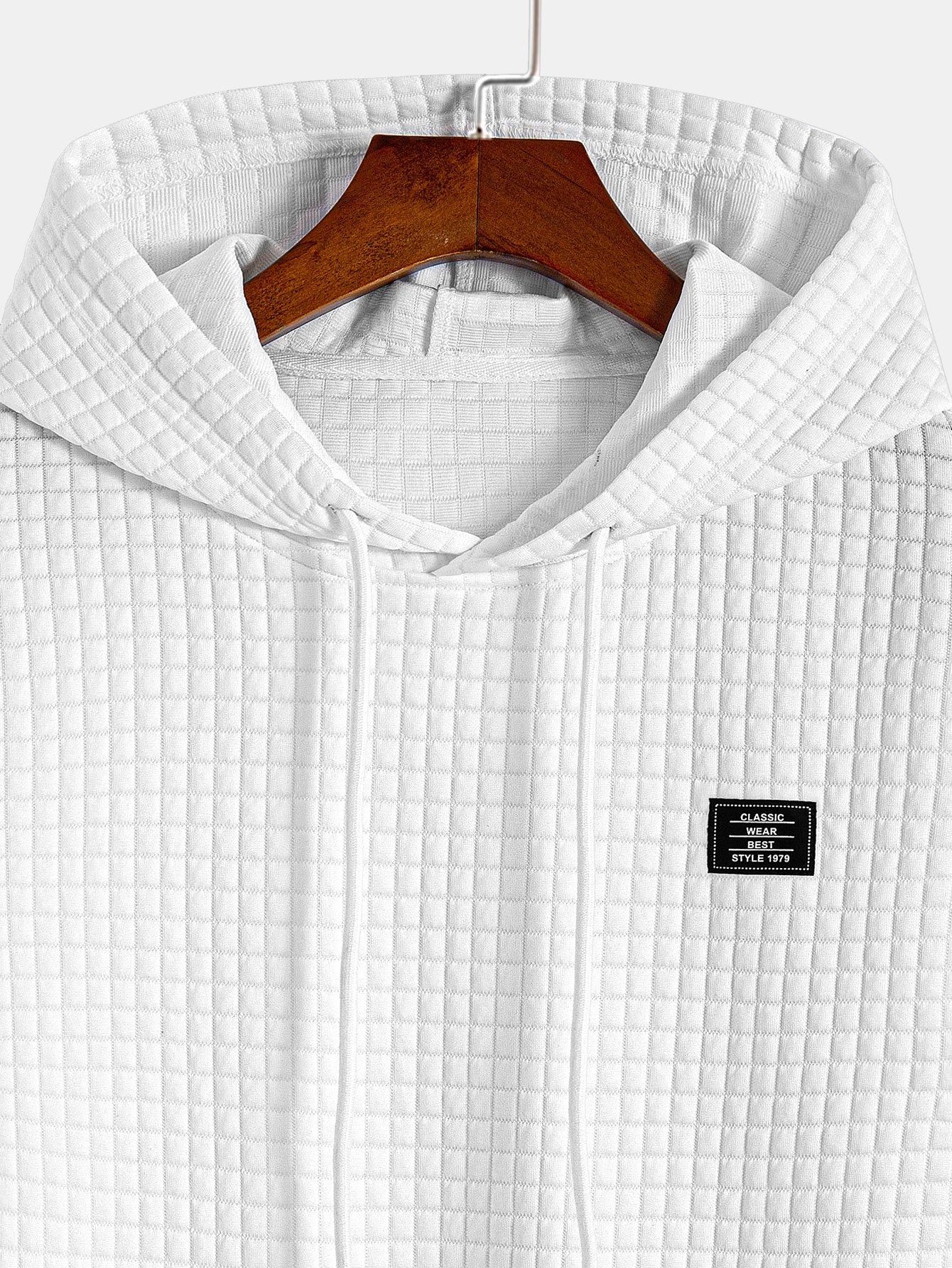 Ensemble T-Shirt à Capuche et Short à Cordon Waffle 👕🩳