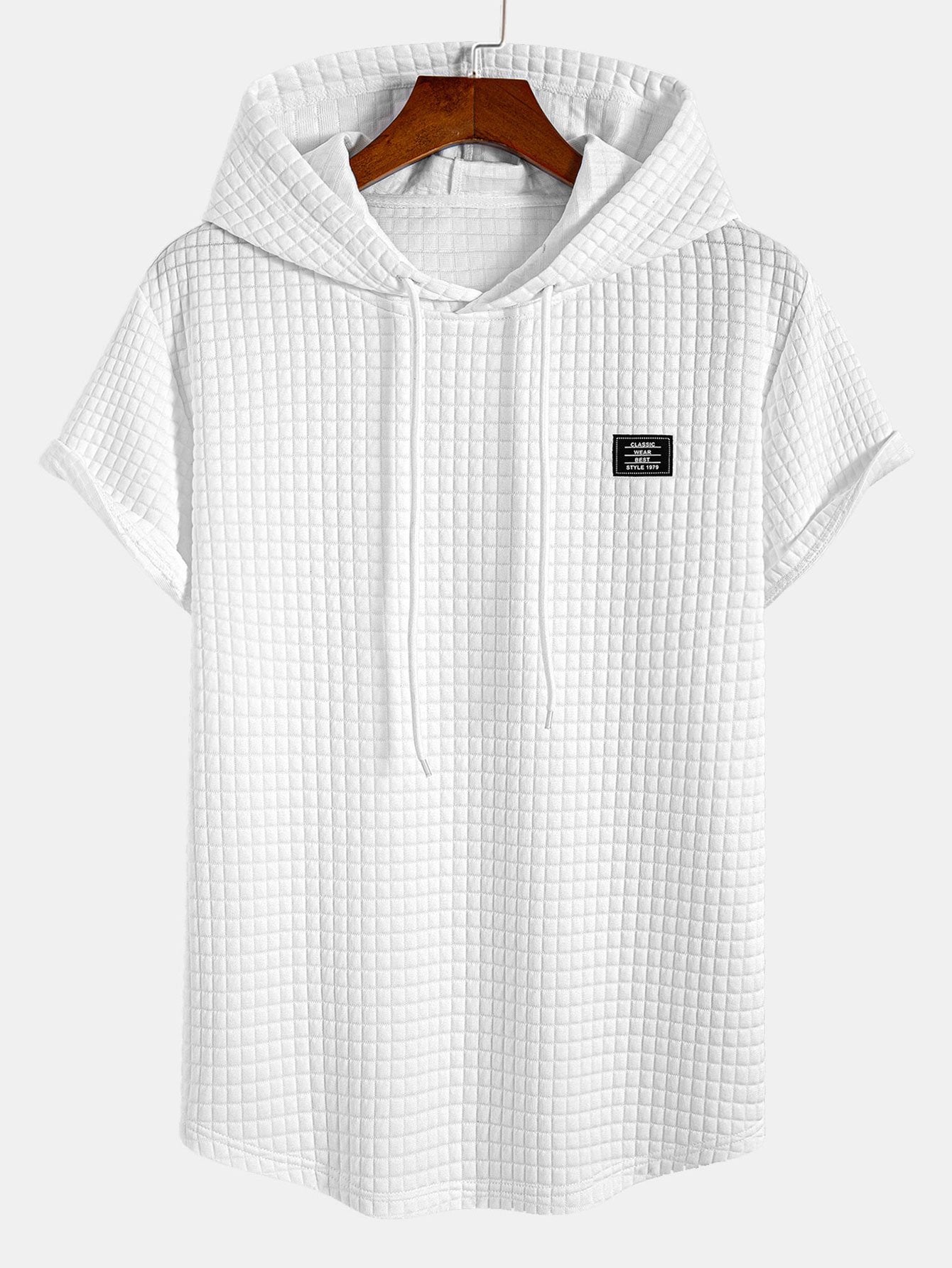 Ensemble T-Shirt à Capuche et Short à Cordon Waffle 👕🩳