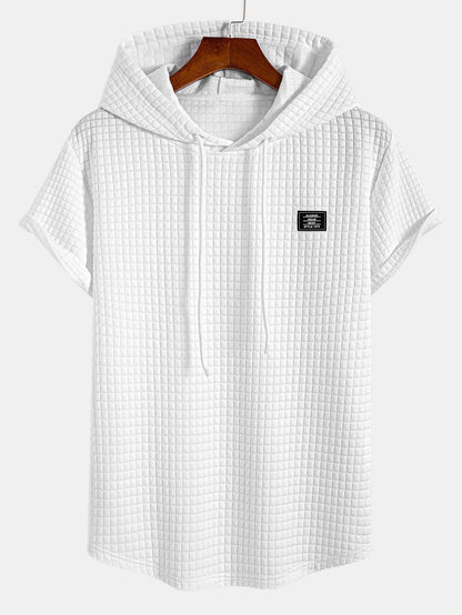 Ensemble T-Shirt à Capuche et Short à Cordon Waffle 👕🩳