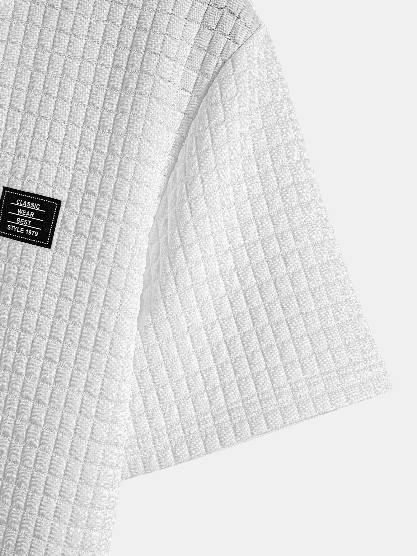 Ensemble T-Shirt à Capuche et Short à Cordon Waffle 👕🩳